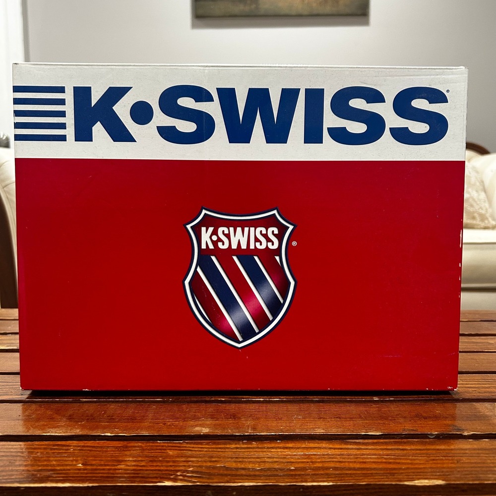 K-Swiss Classic Luxury‎ Edition Women 9 White Blue Silver 9001171 Sneakers - Picture 6 of 9